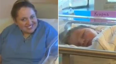 تُنجب طفلاً وزنه 5 كيلوغرامات بعد ساعة من اكتشافها الحمل