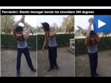 بالفيديو: شاب يستطيع ثني أكتافه 360 درجة
