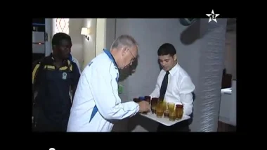 استقبال الوفد التنزاني بالشاي والحلوى