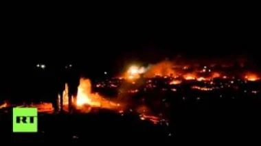 اشعال النيران في مخيم بفرنسا يقطنه ازيد من 6000 اﻻف ﻻجئ بعد هجمات ليلة الرعب