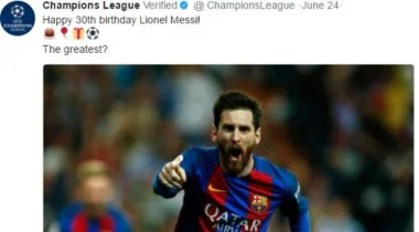 ميسي يتسبب بحرب كلامية على تويتر