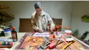 معرض تشكيلي بفضاء "قصر البديع" التاريخي يدمج بين الإبداع وتمغرابيت