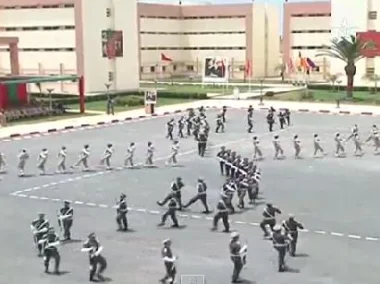 استعراض هوليودي في حفل تخرج دفعة من ضباط الصف بالقوات المساعدة