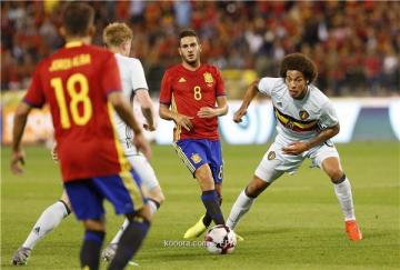 اهداف مباراة بلجيكا و اسبانيا 0-2