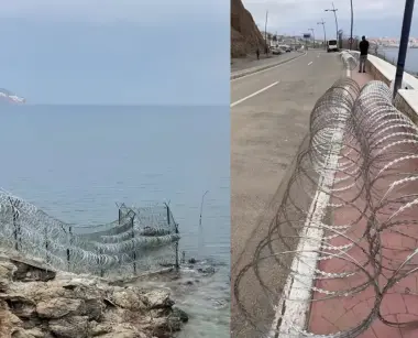 استعدادا لـ15 غشت.. المغرب يركب أسلاكا شائكة جديدة قرب سبتة