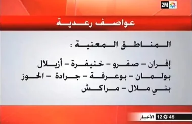 مصرع 5 اشخاص بسبب الفيضانات التي عرفتها ازيلال جراء العواصف الرعدية