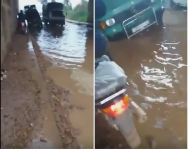 هكذا أصبحت الطريق الرابطة بين مولاي بوسلهام والعرائش بعد التساقطات الغزيرة