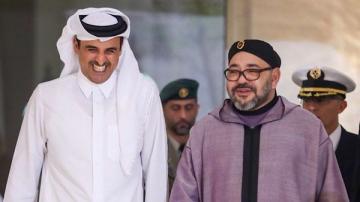 برقية شكر وامتنان من الملك محمد السادس إلى أمير دولة قطر