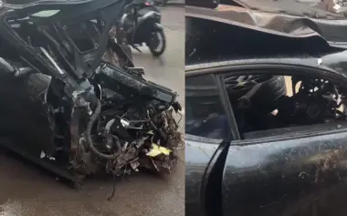 مصرع شخصين في حادثة سير مروعة لسيارة “فيراري” بضواحي الدار البيضاء