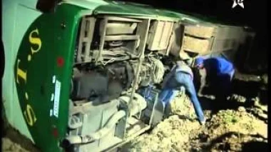 حادث إنقلاب حافلة بمكناس