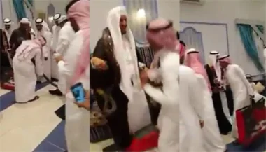 بالفيديو: خليجي يهدي صديقه ليلة زفافه ثعباناً ضخماً