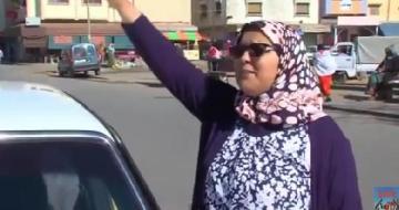 سائقة طاكسي من مدينة سلا