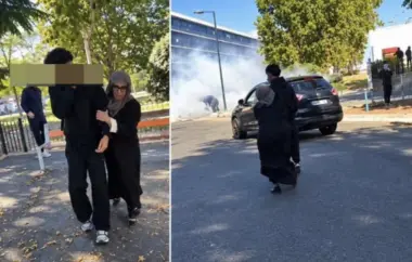 "أم الأسبوع" في فرنسا.. أم مغربية تقتحم احتجاجات ثانوية وتجر ابنها للسيارة بـ"تصرفيقة" (فيديو)