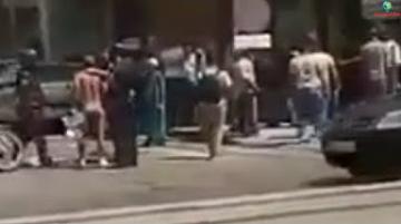 لحظة القبض على المخزني للي حيد حوايجو وسط الرباط