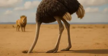 ما حقيقة دفن النعام رأسه في الرمال عند الخطر؟