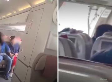 اعتقال راكب فتح باب طائرة قبيل هبوطها في كوريا الجنوبية(فيديو)