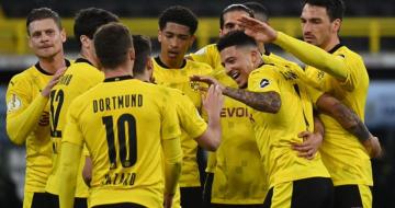 دورتموند يفوز على هولشتاين كيل بخماسية نظيفة ويلحق بلايبزيغ إلى النهائي