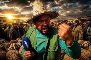 راه غادي توقع الكارثة وخص الأمن يتدخل! .. غضب هستيري لكساب بسوق وزان بسبب الشناقة