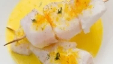 قضبان السمك بالزعفران