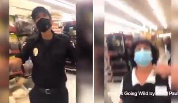 حارس أمن مغربي يثير ضجة بمواقع التواصل بشتمه مواطنا أمريكيا رفض ارتداء الكمامة (فيديو)