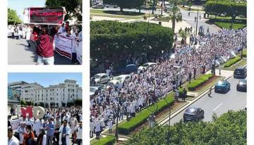 الممرضون يعلون حالة التأهب القصوى...يواصلون الاحتجاجات ويعلنون إضراب 3 أيام واعتصام مفتوح