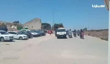 مشاهد مؤلمة من جنازة السيدة ضحية ابنها السفاح بالدارالبيضاء