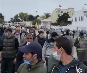 الأساتذة حملة الشواهد: تعرضنا لتدخل أمني عنيف، وولاية الأمن تنفي