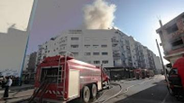 عاجل : حريق مهول بقيسارية الزاس درب عمر بالدار البيضاء