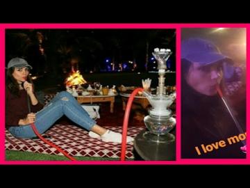 بالفيديو.. منار تتكلم بالدارجة المغربية و تتعاطى الشيشا