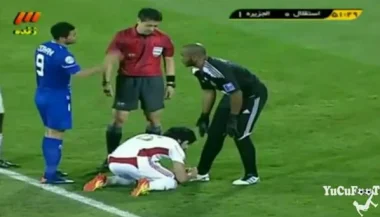 ذهاء حارس مرمى في اضاعة الوقت