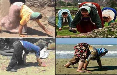 بالفيديو ... قبيلة تحير العلماء لأن أفرادها لا يستطيع المشي إلا على أربعة