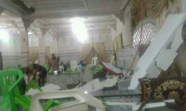 خطير  .. إنهيار في سقف إحدى قاعات الحفلات بتطوان و نقل مدعوات الى المستشفى