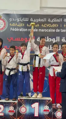 البطل التطواني الصاعد محمد خالد مكرم يتربع على عرش "البومسي" ويصنع الحدث في البطولة الوطنية للتيكواندو