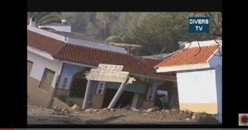 مطعم ينهار بشكل كامل في تطوان بسبب انجراف الأرض