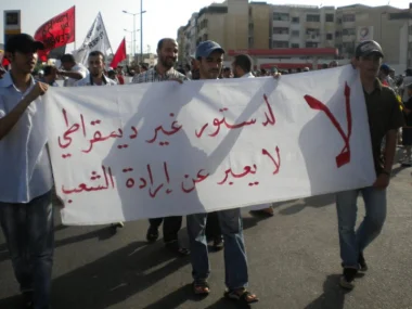  حركة 20 فبراير تجعل الخميس 30 يونيو 2011 يوما وطنيا لرفض مشروع الدستور