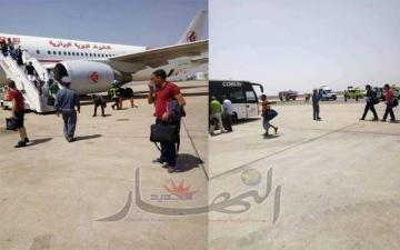 استنفار بمطار محمد الخامس بعد اندلاع حريق بطائرة جزائرية (فيديو)