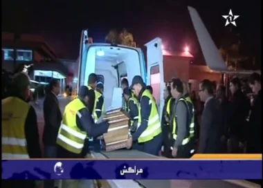 وصول جثمان الراحلة ليلى العلوي ضحية الارهاب بواغادوغو