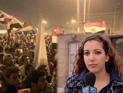 مذيعة فرنسية تتعرض لتحرش جنسي في ميدان التحرير