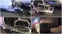 بالصور: اصطدام سيارة تابعة للخطوط الملكية المغربية باحدى طائرات الخطوط السعودية في مطار جدة
