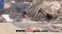 حرق المعتصمين داخل خيامهم في ميدان النهضة