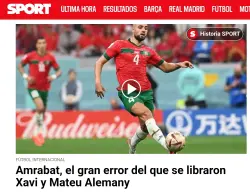 بعنوان مستفز.. "سبورت" الإسبانية تعتبر أمرابط: "الخطأ الذي نجا منه برشلونة!"