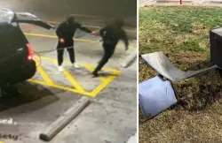 بالفيديو....  فشل محاولة سرقة صراف آلي بطريقة غريبة في تكساس