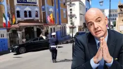 لحظة وصول رئيس الفيفا جياني إنفانتينو لمدينة شفشاون
