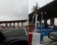 سقوط شبابيك محطة للأداء بين بوزنيقة ومراكش بسبب الرياح القوية