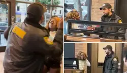 بالفيديو.. حارس أمن يضرب زبونة في مطعم شهير ويرغمها على المغادرة