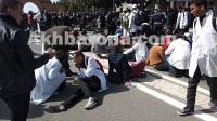 بالصور ..تدخلات عنيفة و إصابات خطيرة أثناء مسيرة الأساتذة المتعاقدين بالرباط