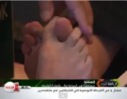 مسابقة في المصارعة... بأصابع القدم