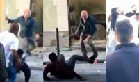 بالفيديو: صاحب مطعم يواجه 30 لصاً بسكين