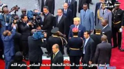 مراسيم وصول الملك محمد السادس الى الغابون