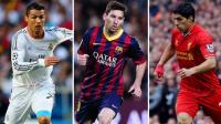 أفضل لاعب في أوروبا: سواريز ضمن القائمة الثلاثية إلى جانب ميسي ورونالدو